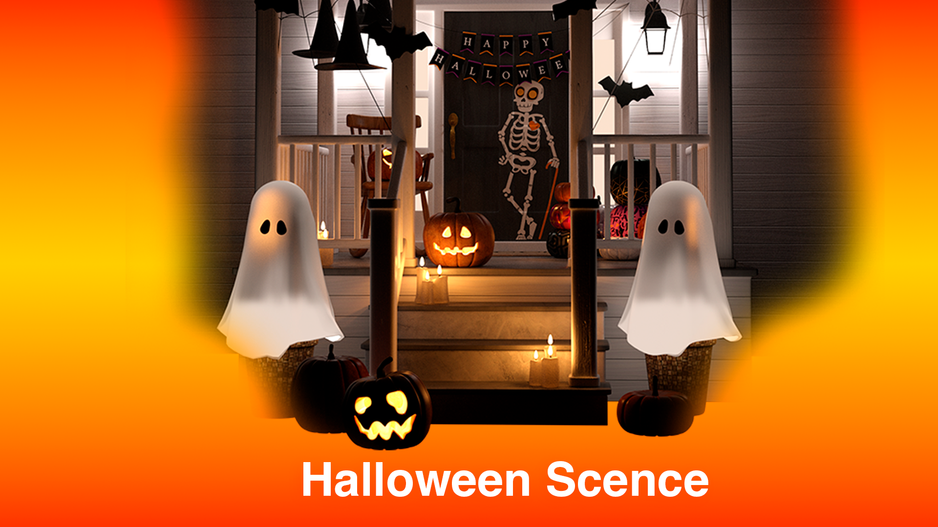 Halloween Porch Scene – House Decoration | Fab