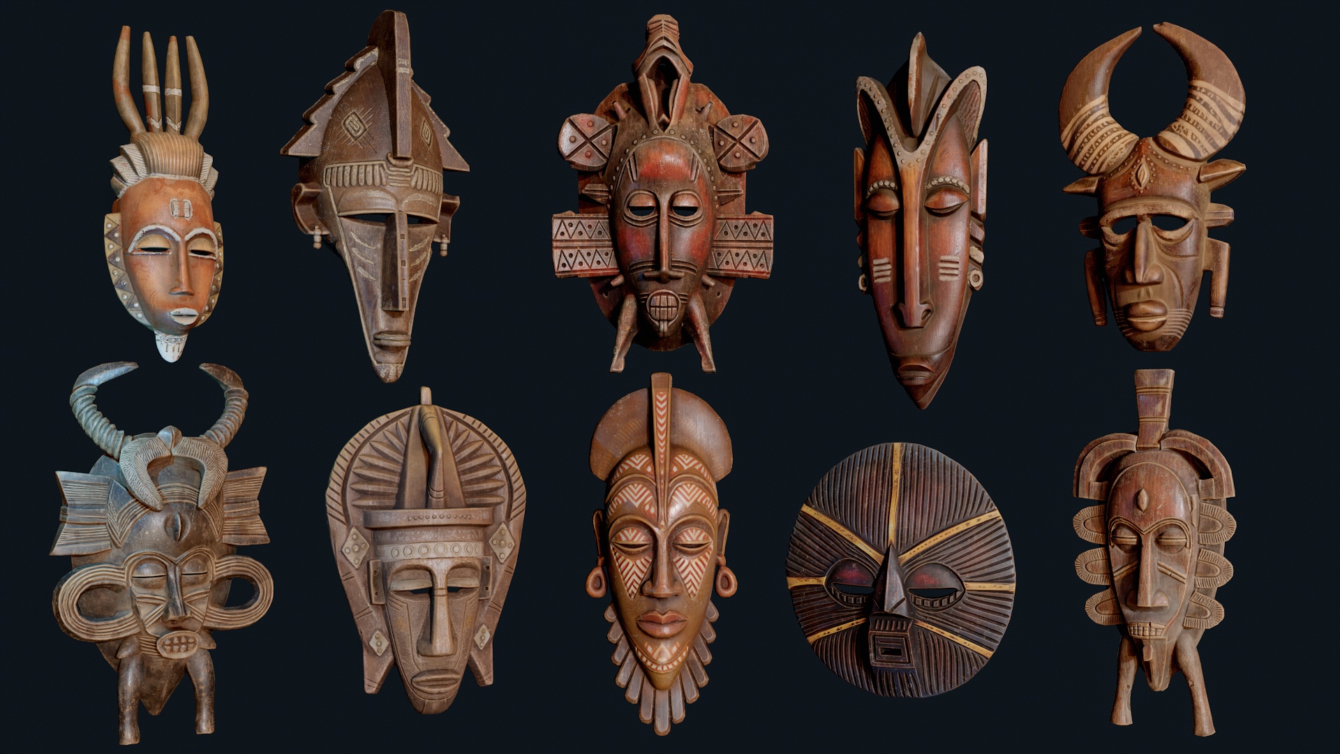 African Decor Masks | Fab