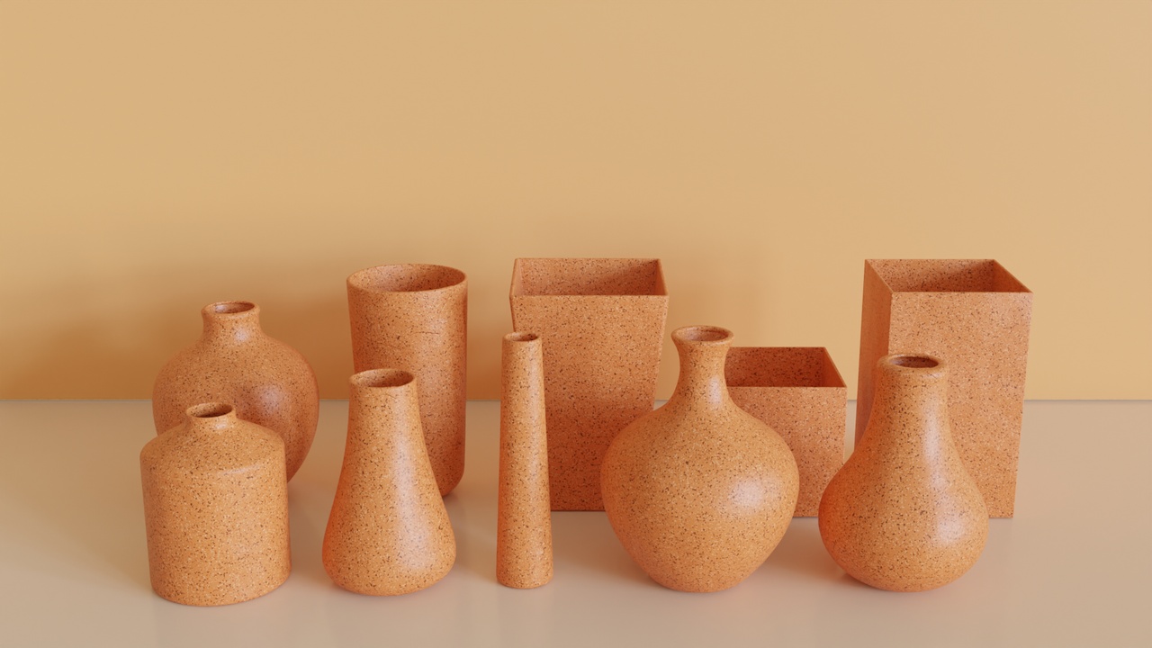 Media 1 for listing Terracotta Minimalist Vases – Textured Clay Decor Set