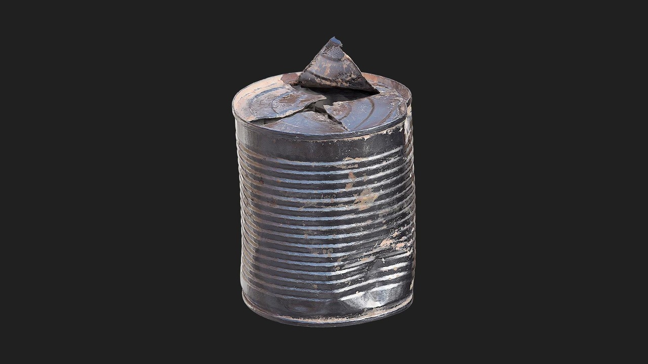 Media 1 for listing Urban Trash Container Can Metal Damaged 01
