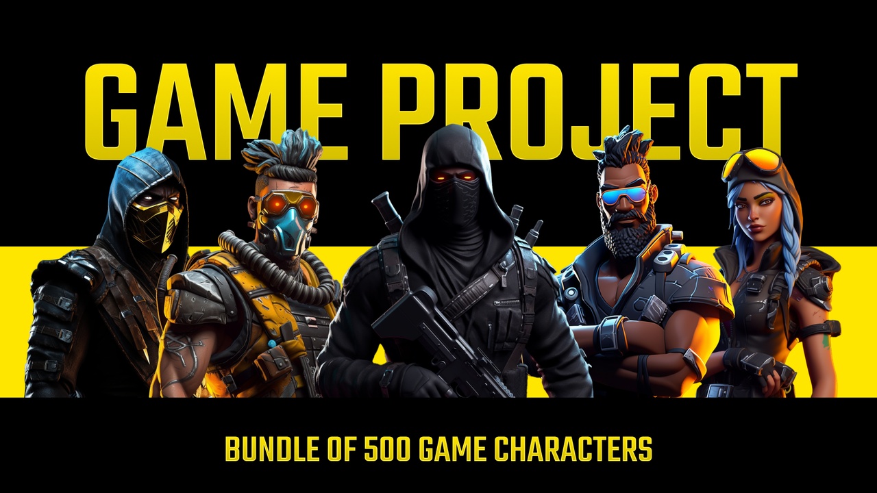 Media 1 for listing 500 Game Characters I Transparent Background