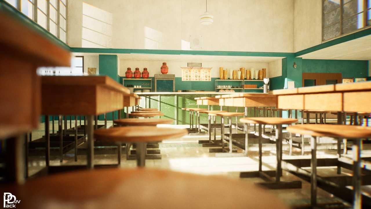 Highschool Dining Hall / 50 Assets ilanı için 1. medya