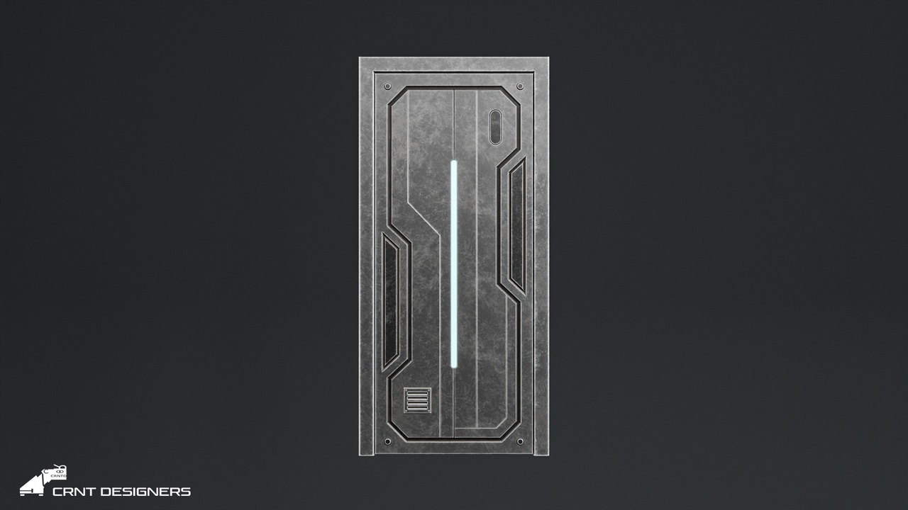 Media 1 for listing Sci-Fi Access Door - UE4 And UE5 Optimized - Lowpoly 3D model