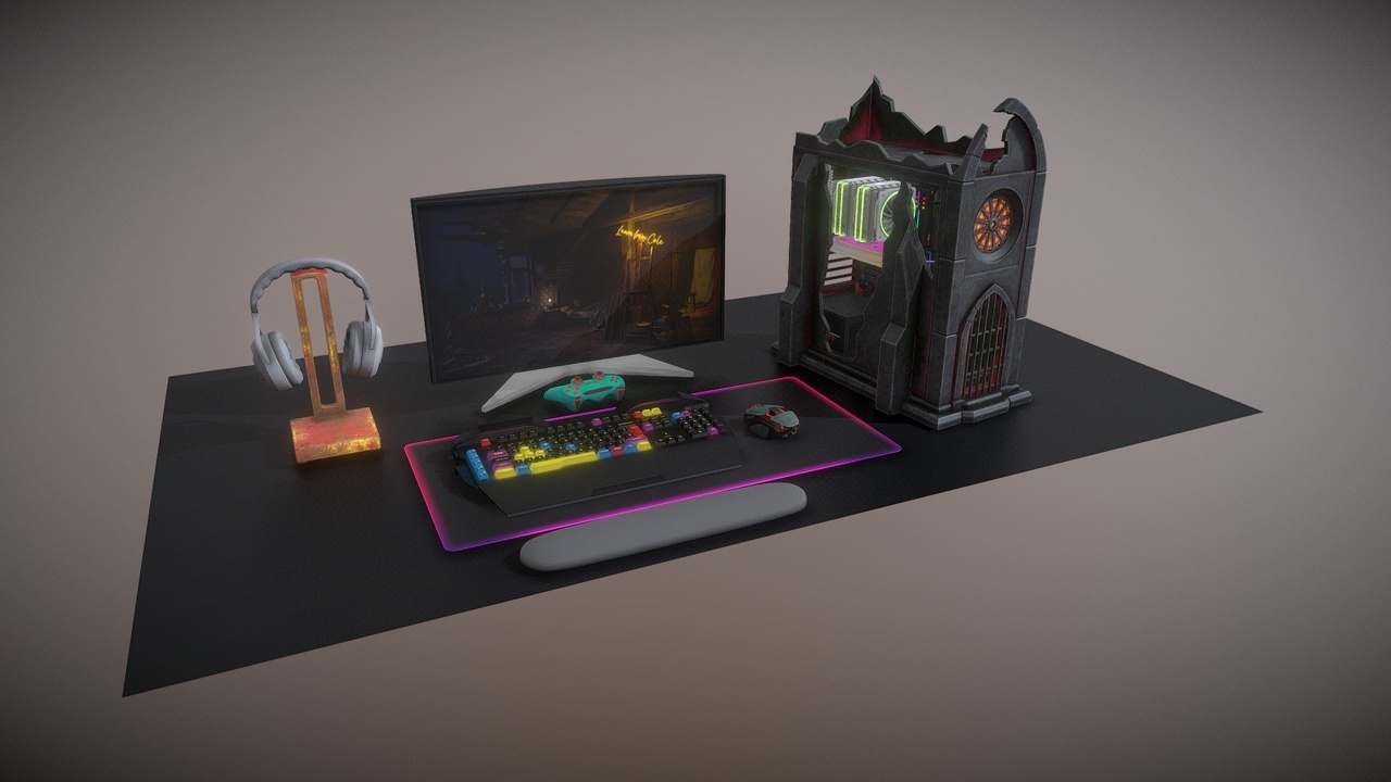 Media 1 for listing 4K Gaming PC Setup Pack | RGB Accessories