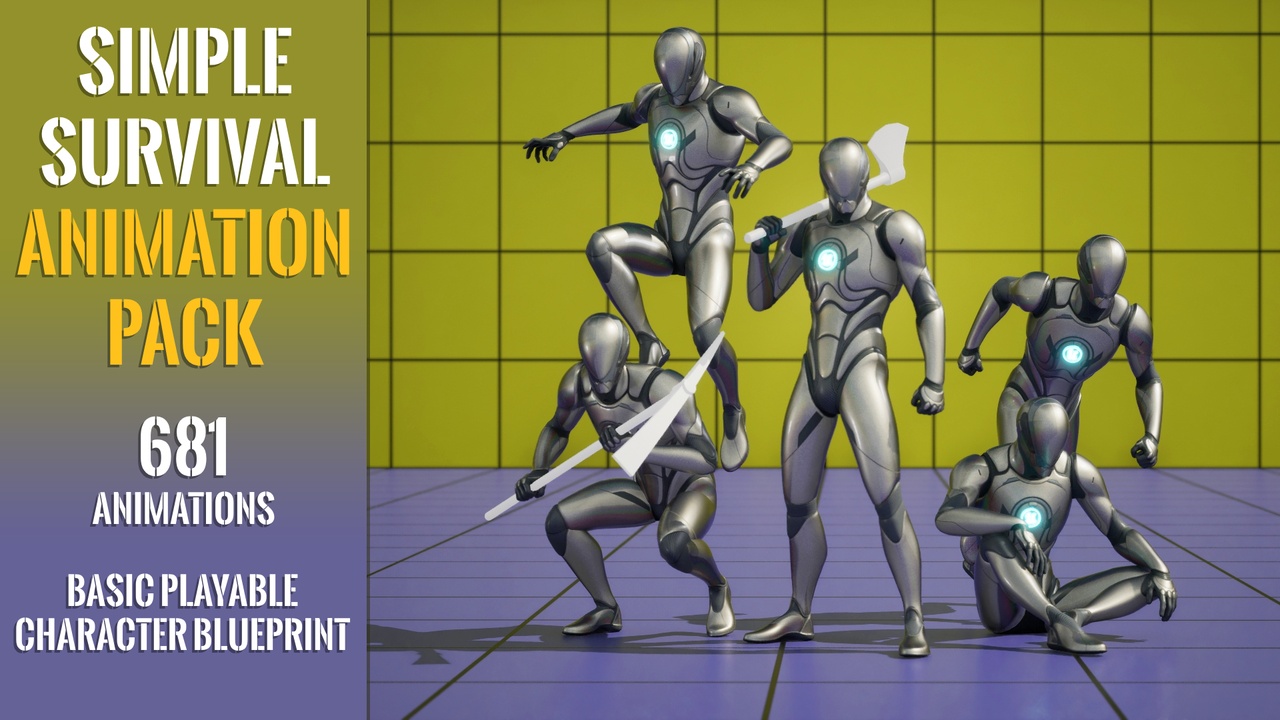 Media 1 for listing Simple Survival Animation Pack