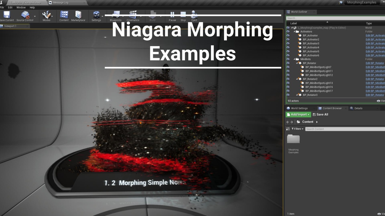 Media 1 for listing Niagara Morphing Examples