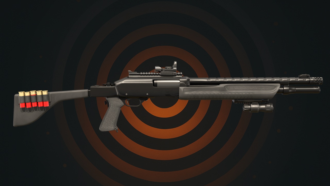 Media 1 for listing Vanguard Tactical Shotgun – Rigged Sci-Fi Weapon