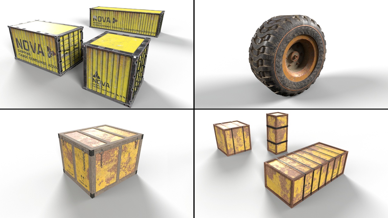 Media 1 for listing Construction Site Props / Game Ready 3D Assets
