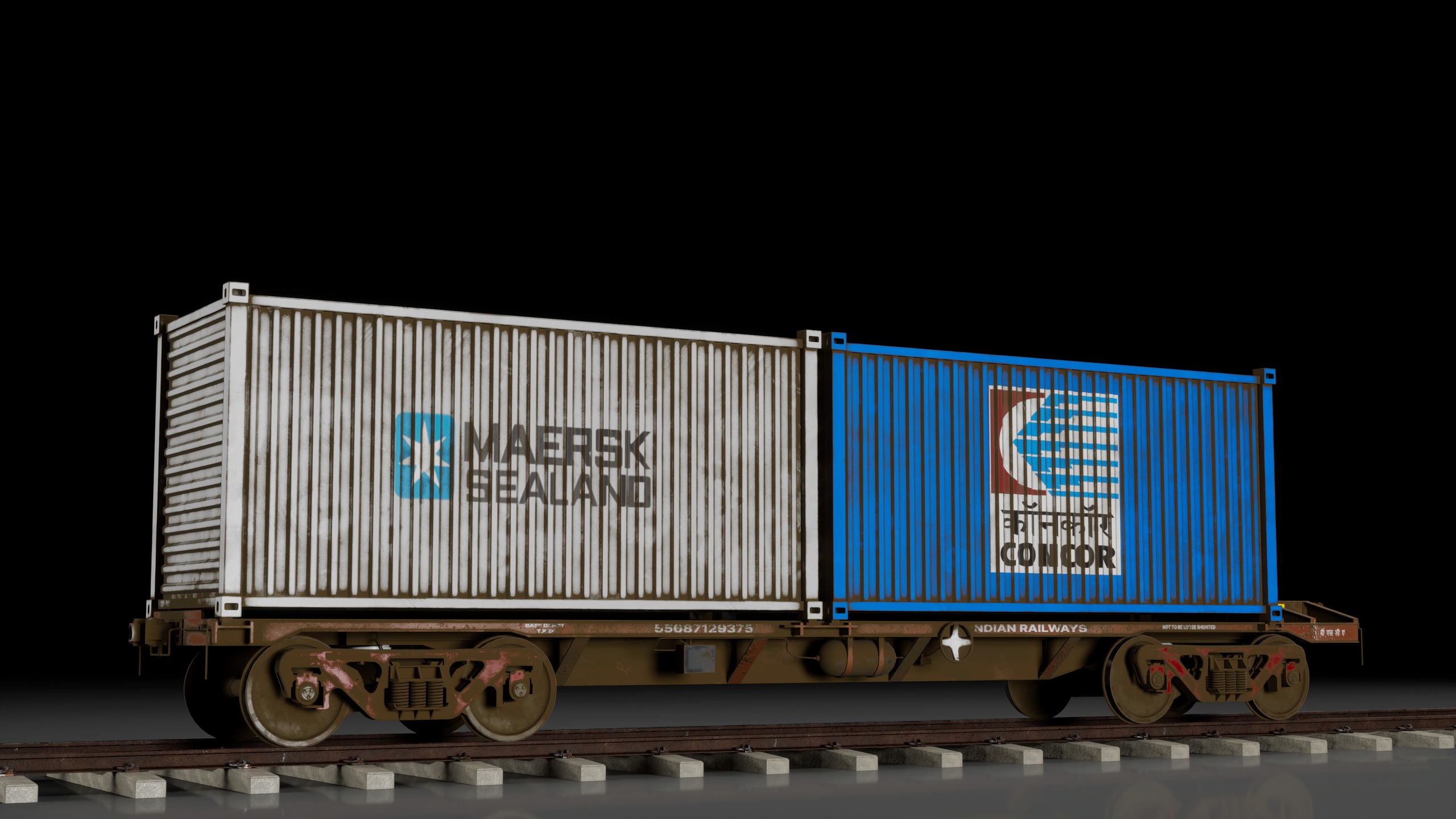 Media 1 for listing Indian Railways BLC Container Wagon
