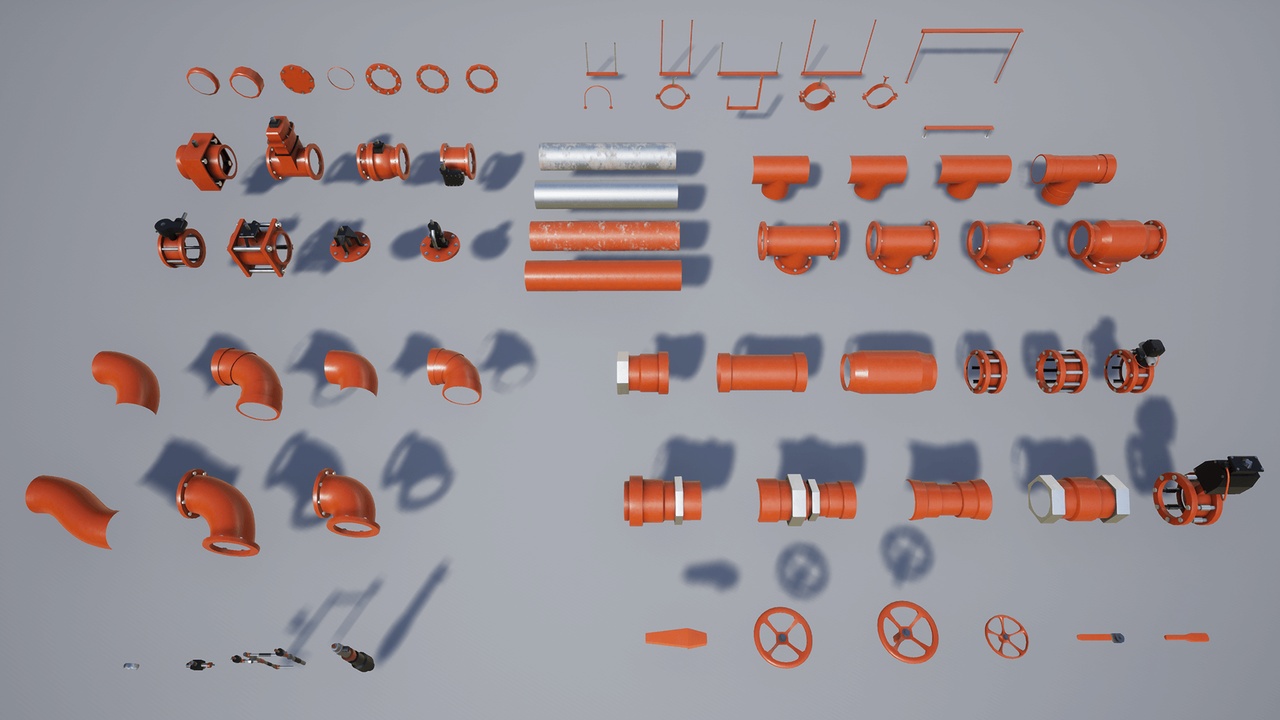 Media 1 for listing Modular Industrial Pipes Pack 01