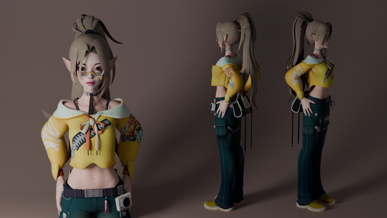 Media 1 for listing Stylized Character – Warrior 01