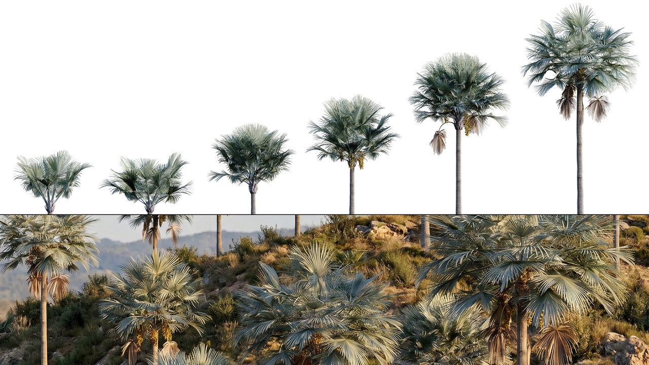Media 1 for listing Bismarckia nobilis - Bismarck Palm - Silver Palm