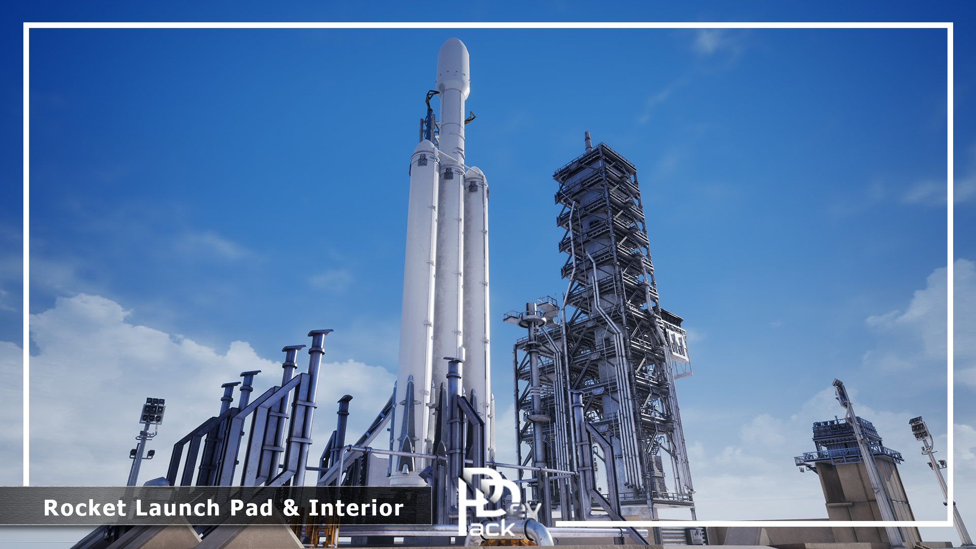 Rocket Note Panel Rocket Launch Pad & Interior / Modular Environment | Fab
