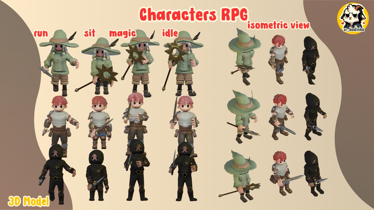 Media 1 for listing Characters Fantasy RPG