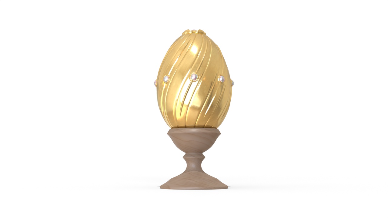 Медиа 1 для объявления Easter Egg 2025 - Gold with Pearls