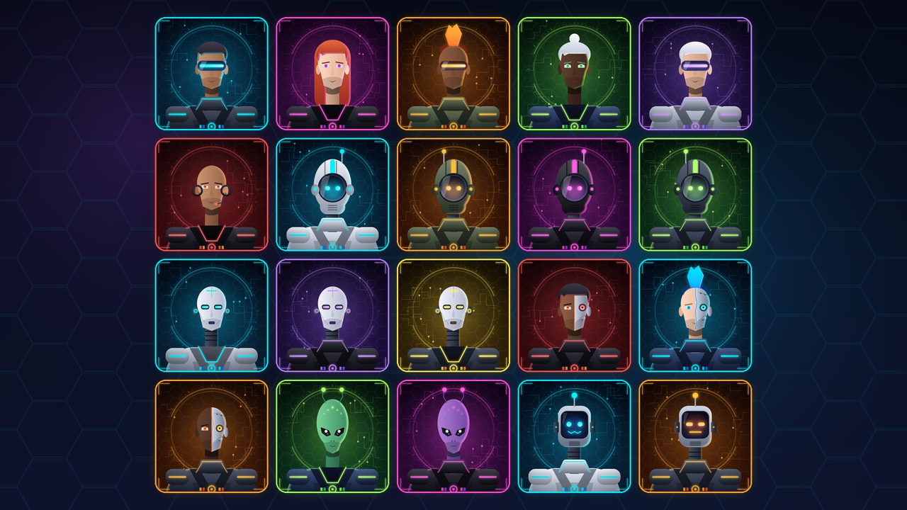Media 1 for listing Neon Cyber Avatars