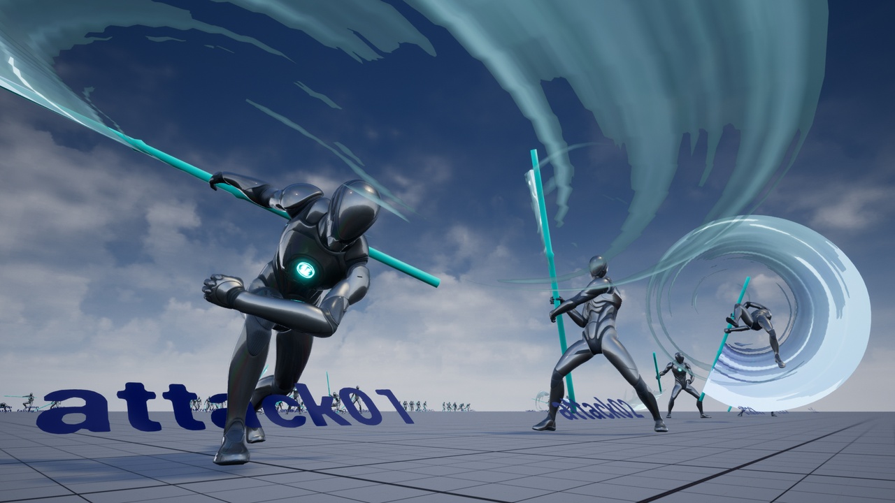 图片[1]-长棍战斗角色动画- BoStaff AnimSet-Unreal Engine asset-虚幻社区