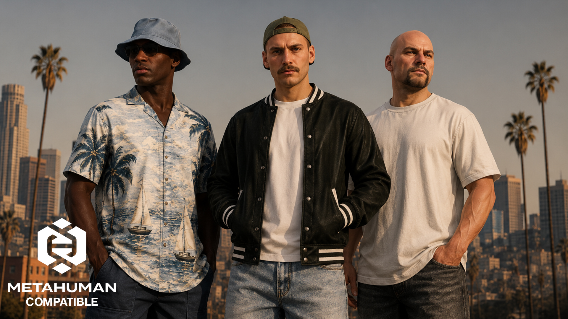 MetaHuman Modern Streetwear Pack - Parametric MetaHuman Clothing
