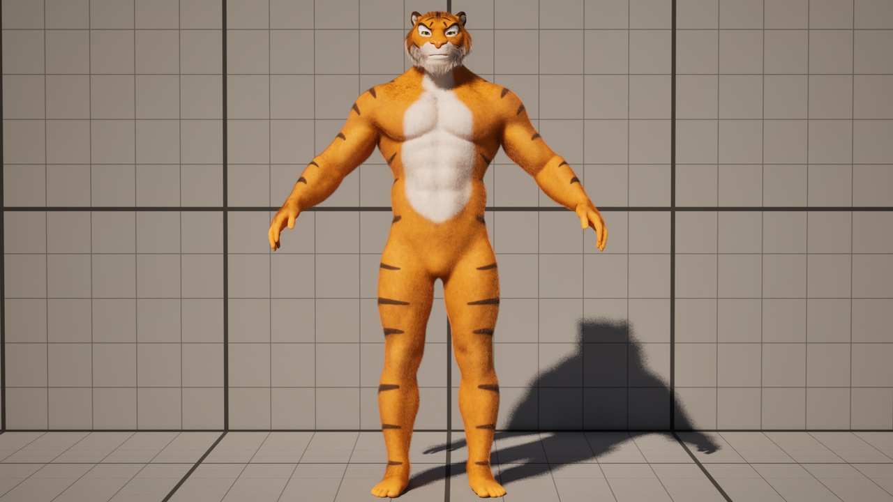 Media 1 for listing Metahuman Editable & Completed - TigerMan [Actor Shop]