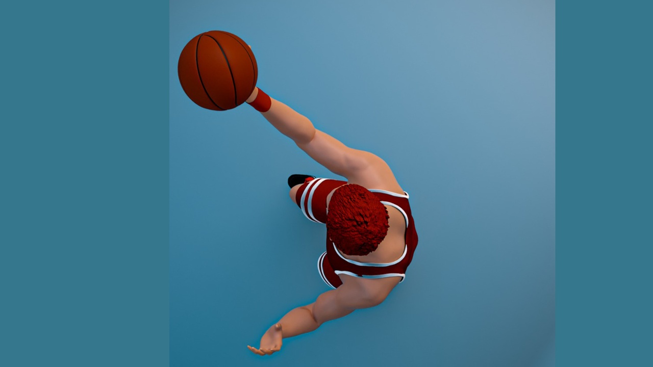 Media 1 for listing Stylized Basketball Player Figure - 3D Printable Model