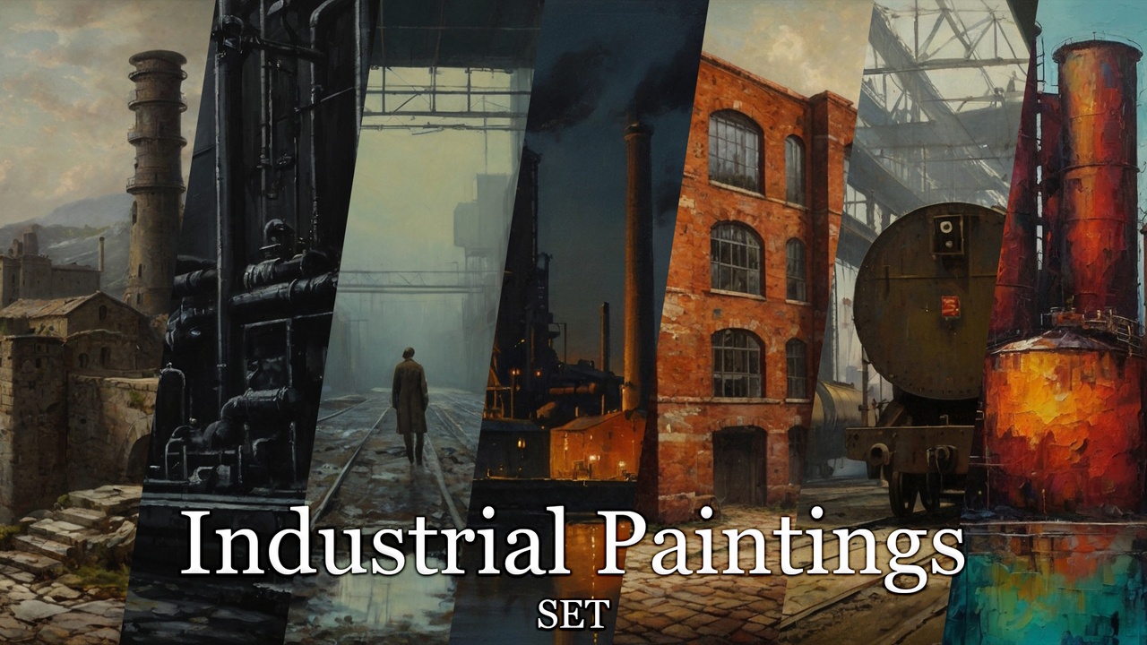 Media 1 for listing Industrial Paintings