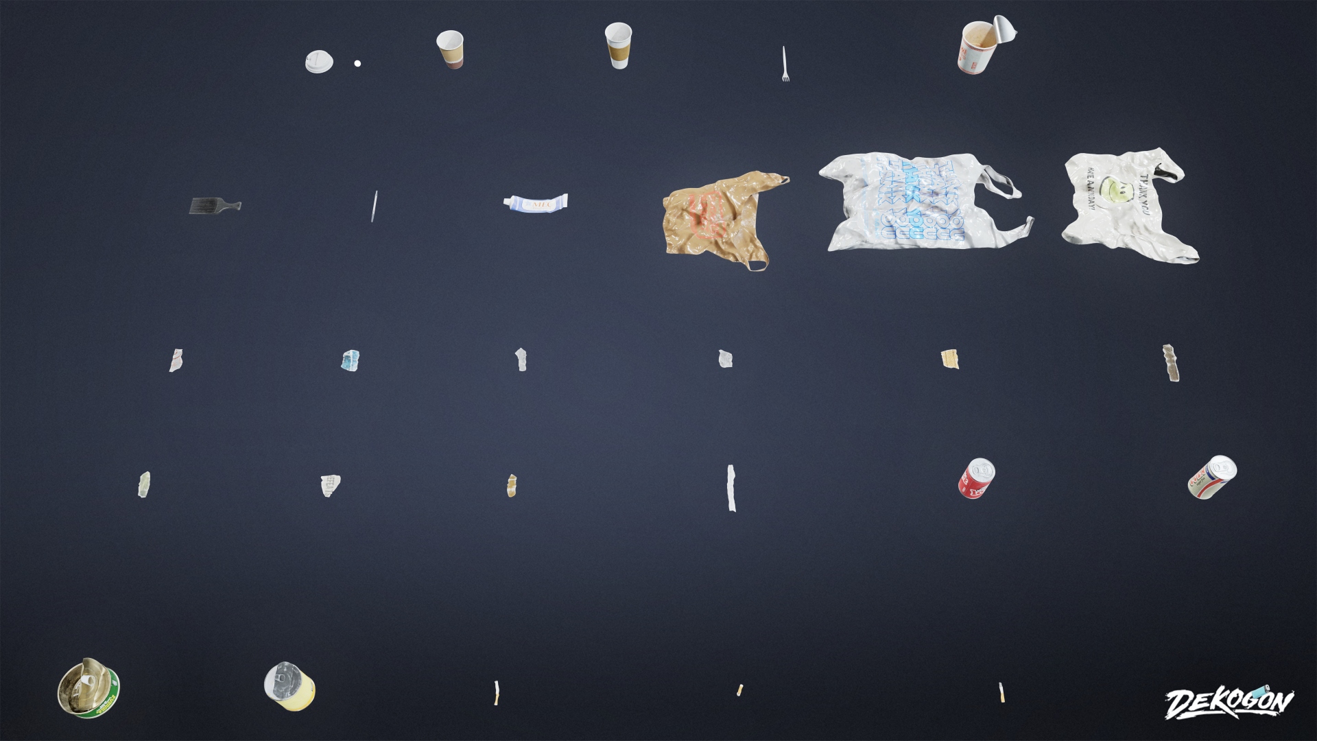 Trash - Trash Scatter 02 - PBR Game Ready | Fab