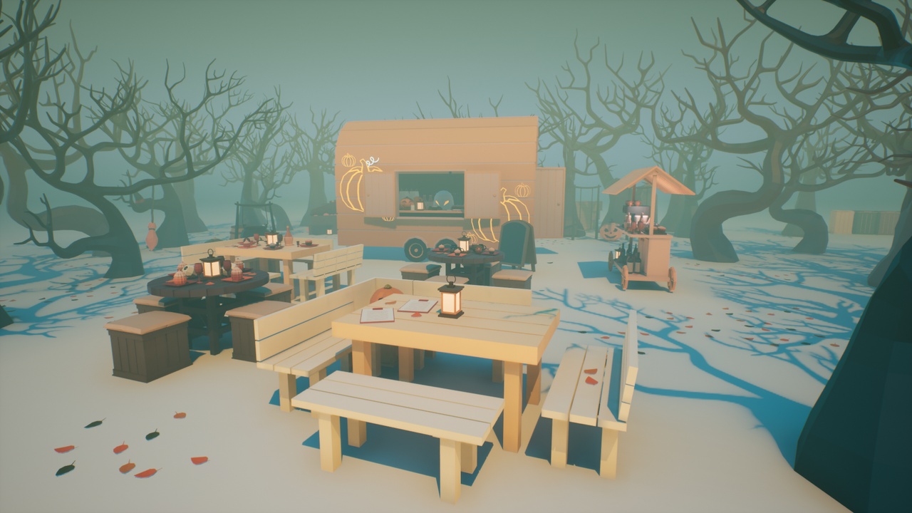Media 1 for listing Low Poly Seasonal Food Court Props