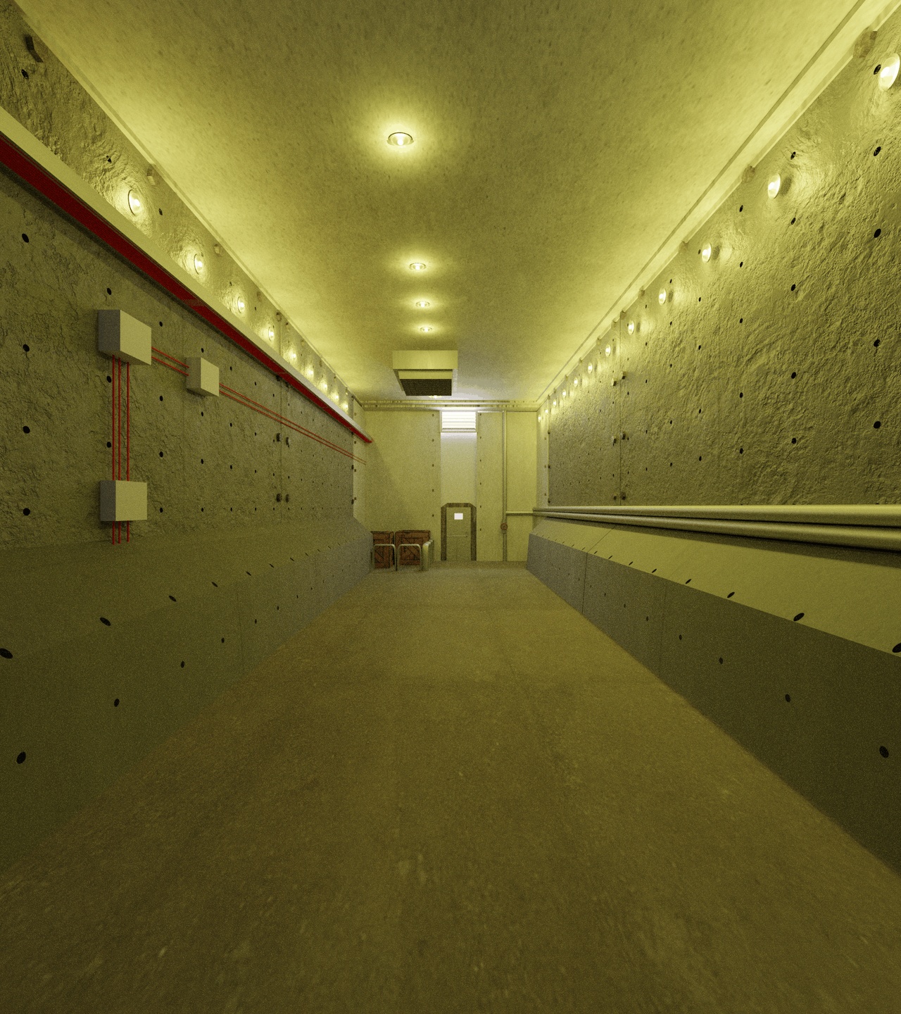 Media 1 for listing Modular Industrial Hallway Kit: PBR Game-Ready Asset Pack