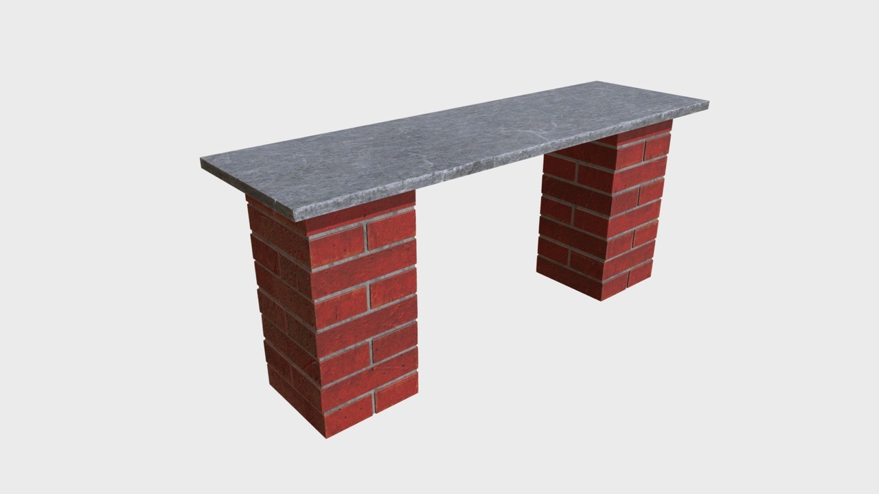 Media 1 for listing Brick bench