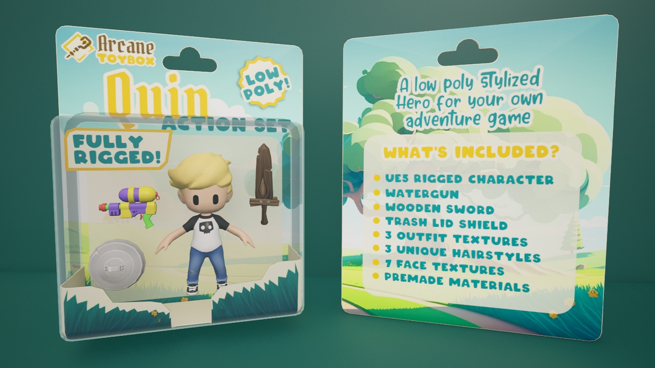 Media 1 for listing Stylized Adventure Kids Pack - Quin