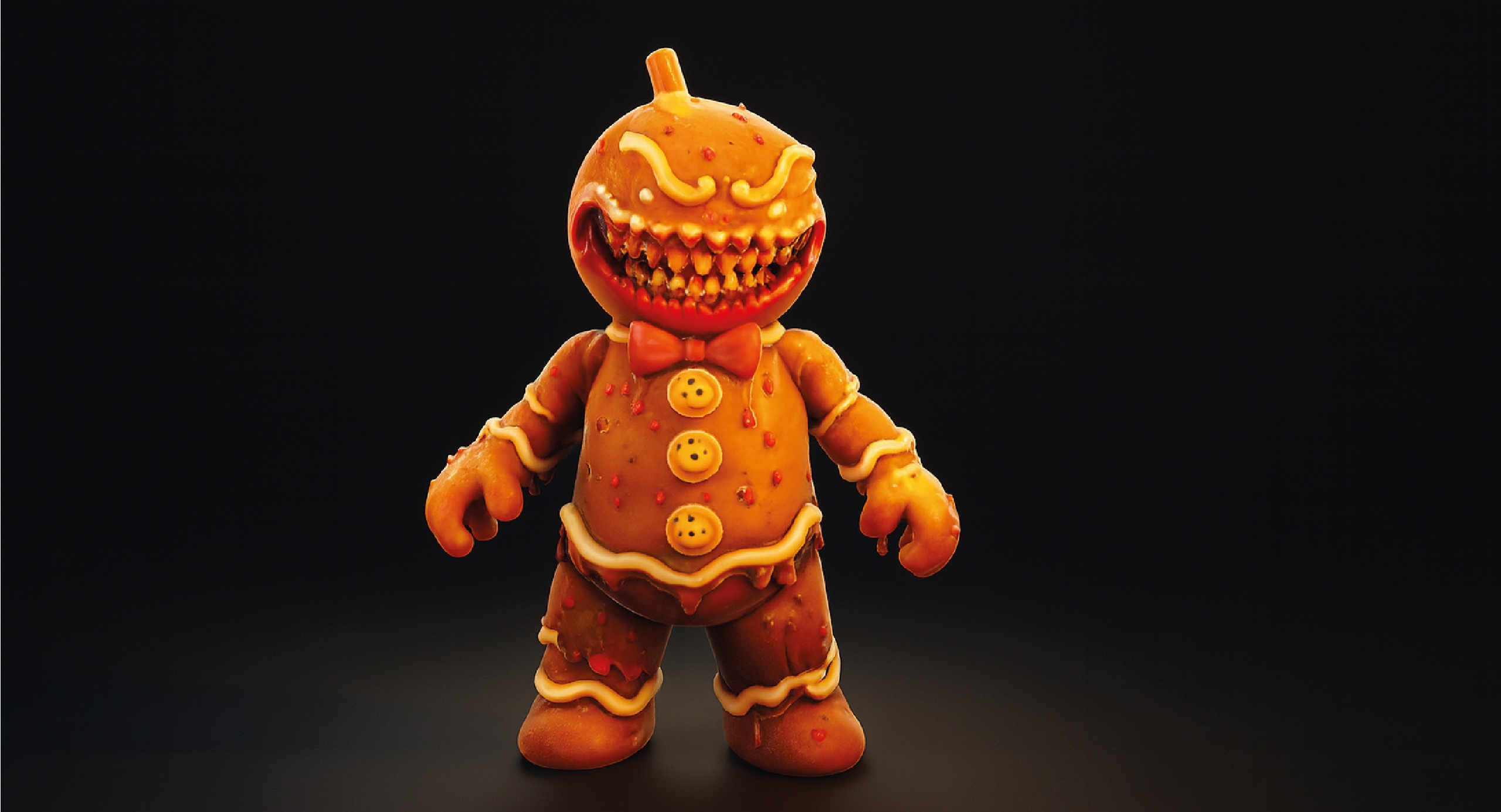 Media 1 for listing Christmas Monster Gingerbread – 3D Creature Model