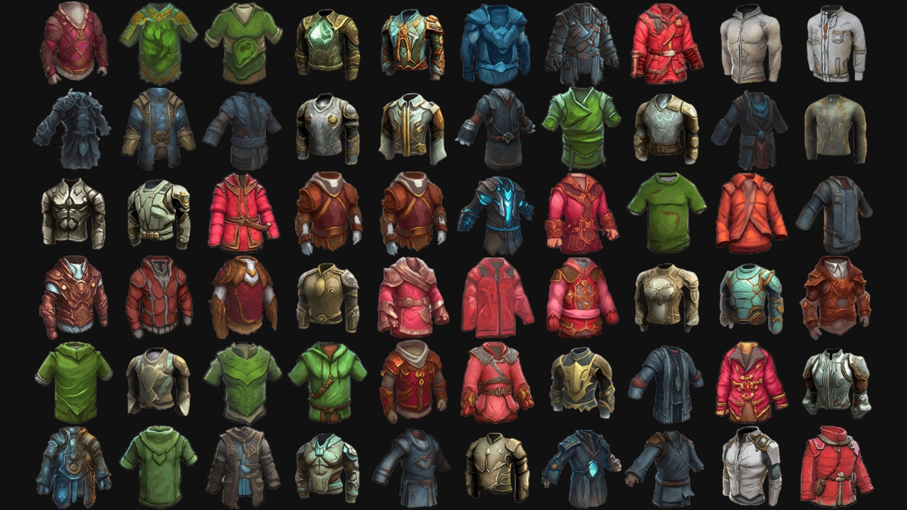 Media 1 for listing 93 Chest Clothes Icon Pack