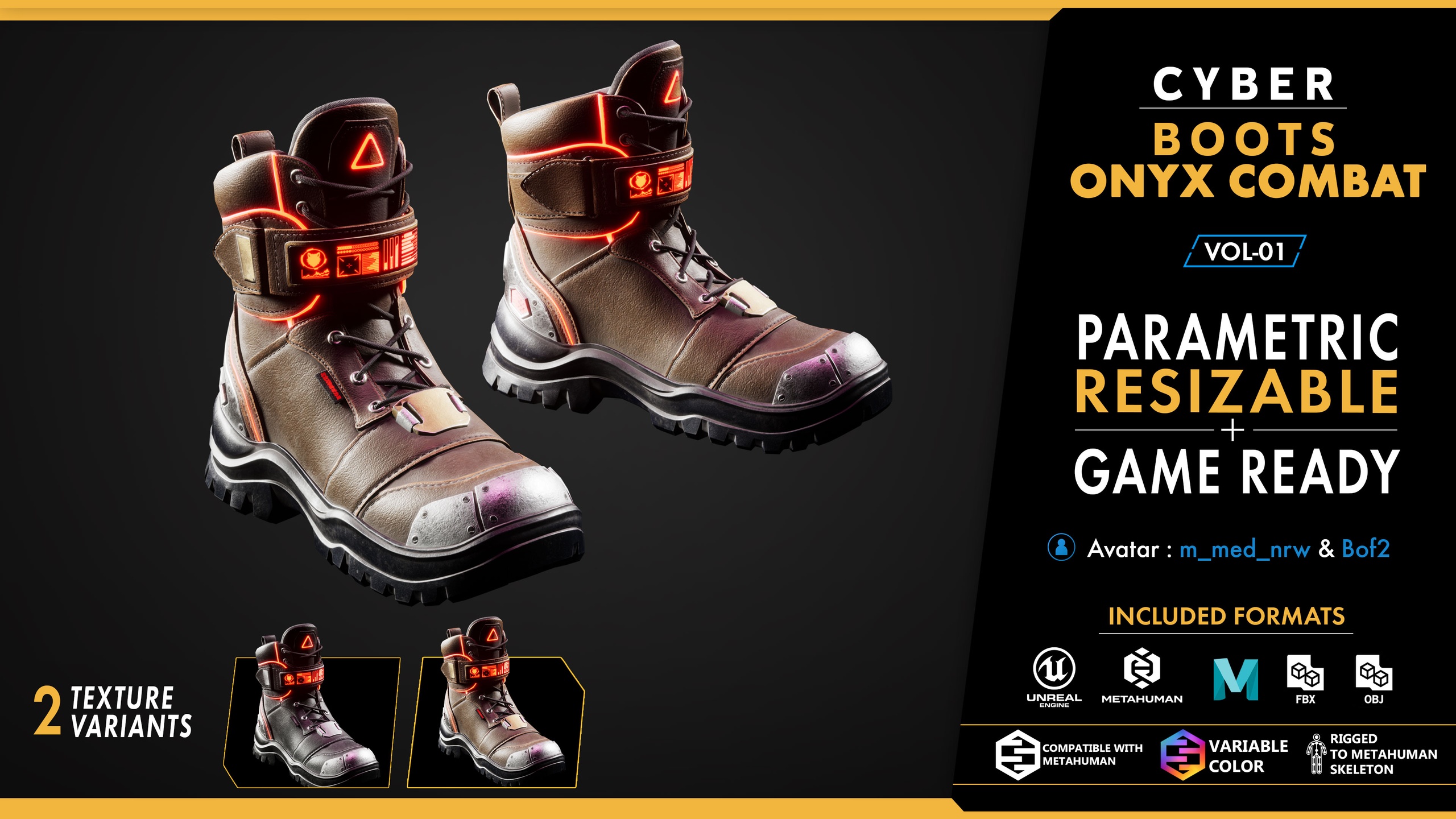 Media 1 for listing MODULAR CYBER BOOTS COMBAT V01