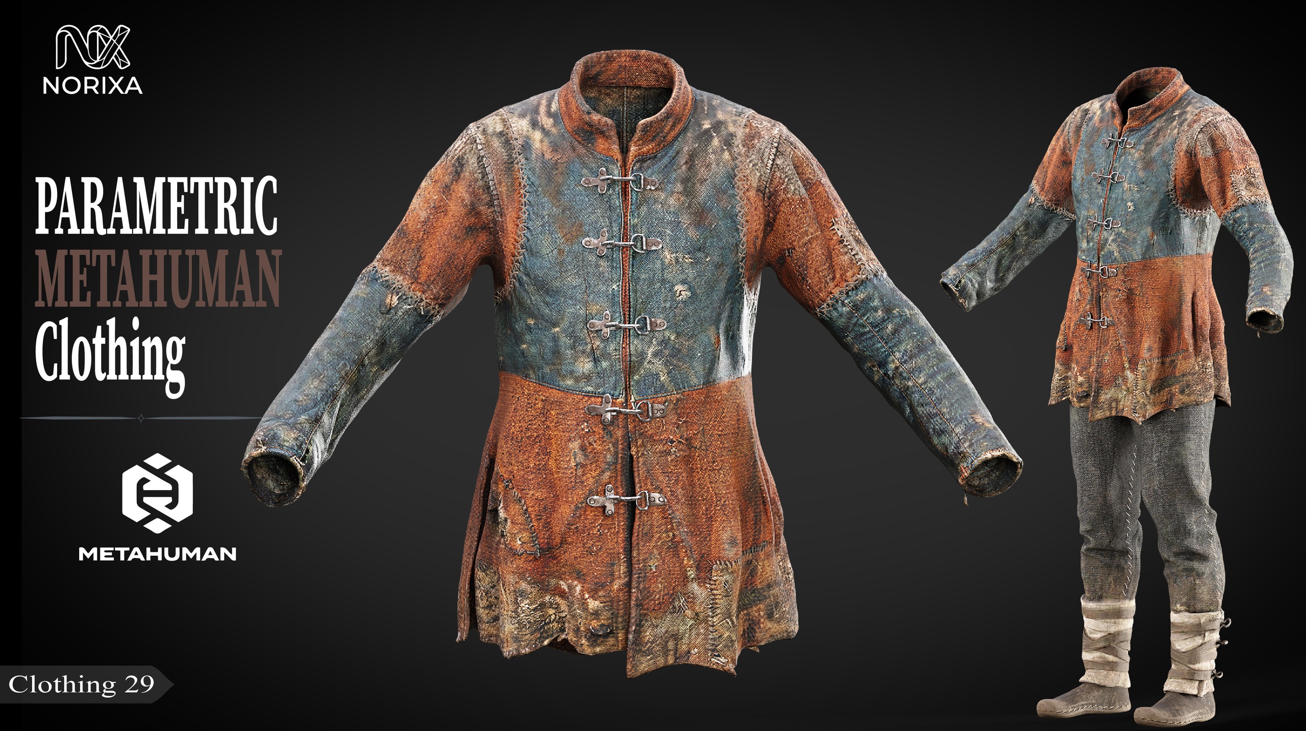 Media 1 for listing Medieval Metahuman Tunic Outfit | 29
