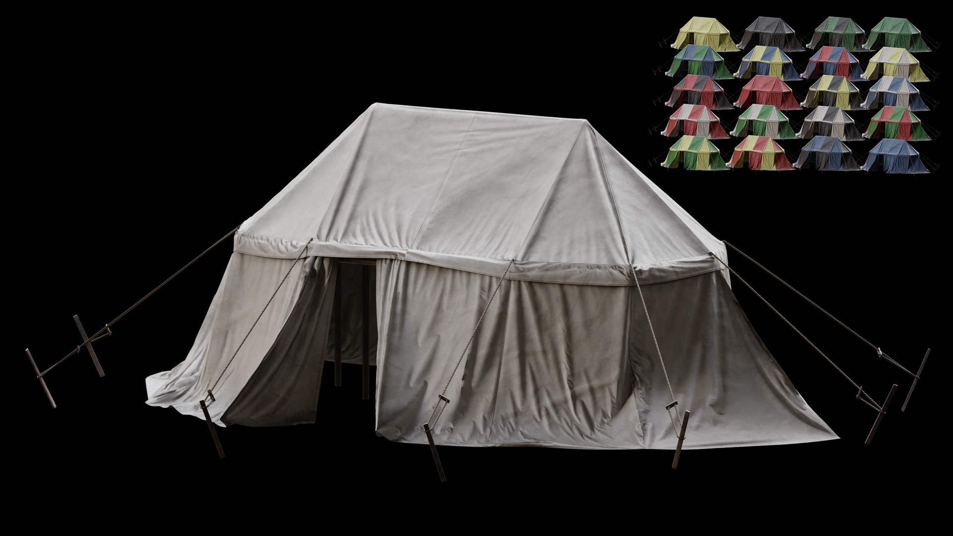 Media 1 for listing Medieval Tent 01