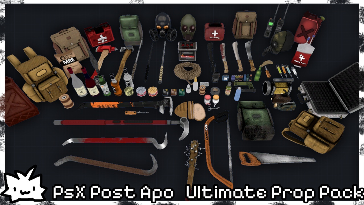 Media 1 for listing PSX Post-Apo Ultimate Prop Pack