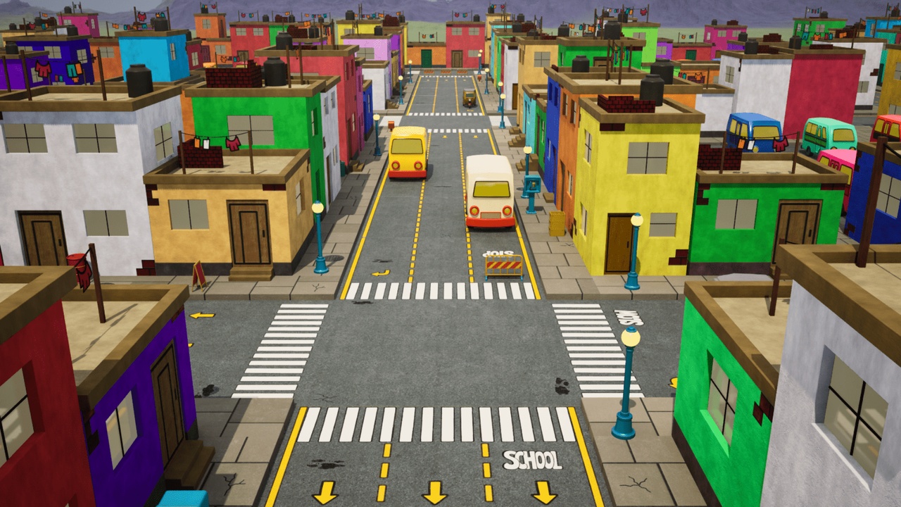Media 1 for listing Latin Urban Cartoon – Complete Environment Pack