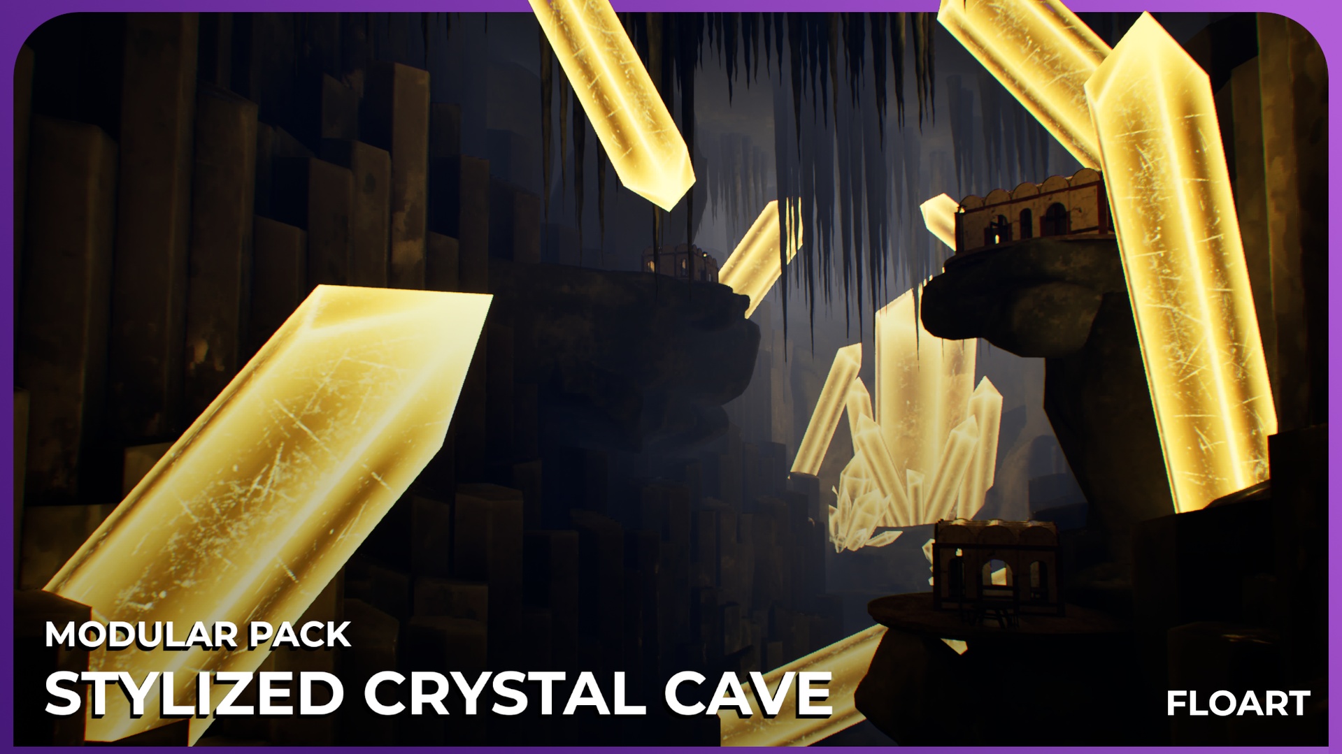 Media 1 for listing Stylized Modular Crystal Cave