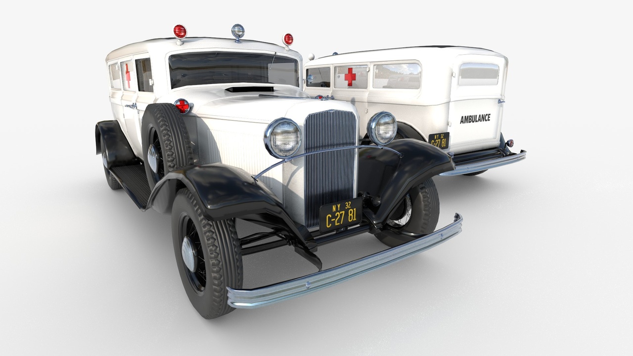 Media 1 for listing 1932 retro five-door ambulance van