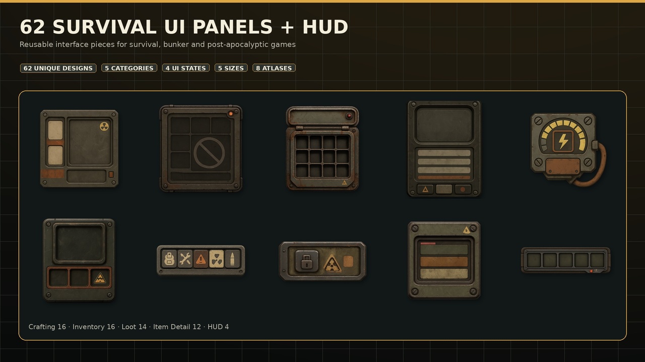 Media 1 for listing Bunker Exodus - UI Panels & HUD