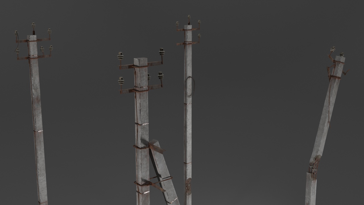 Media 1 for listing Soviet Concrete Power Pole – Rusty & Weathered