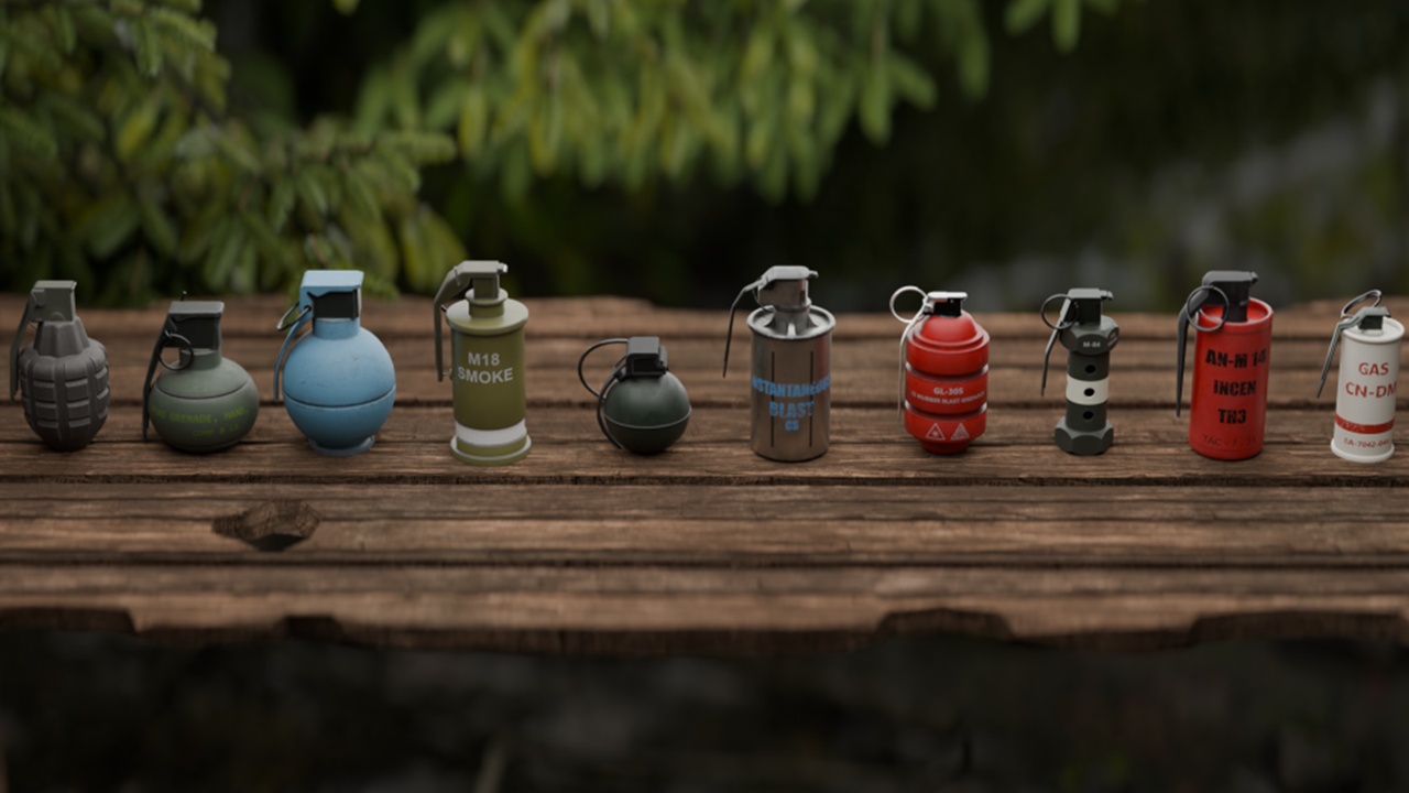 Media 1 for listing Realistic Grenade Pack