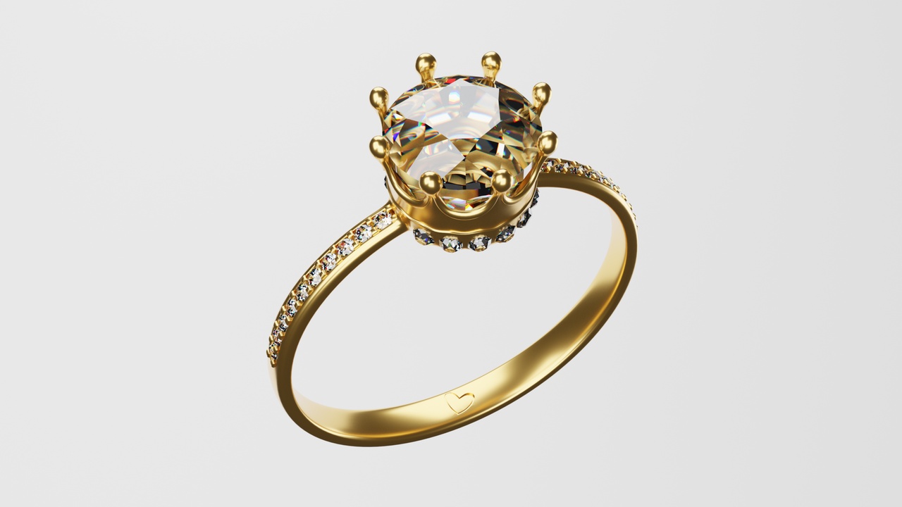 Media 1 for listing Crown Diamond Ring