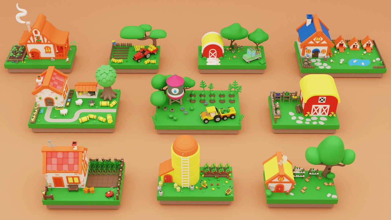 Média 1 pour l'article Cartoon Farm Islands / Exteriors 2