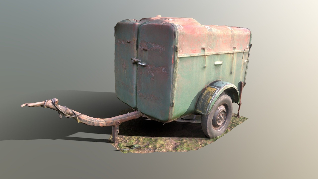 Media 1 for listing Old trailer [PBR textured, free download]