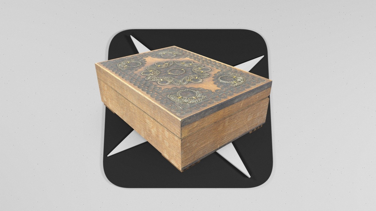 Media 1 for listing Antique wooden box