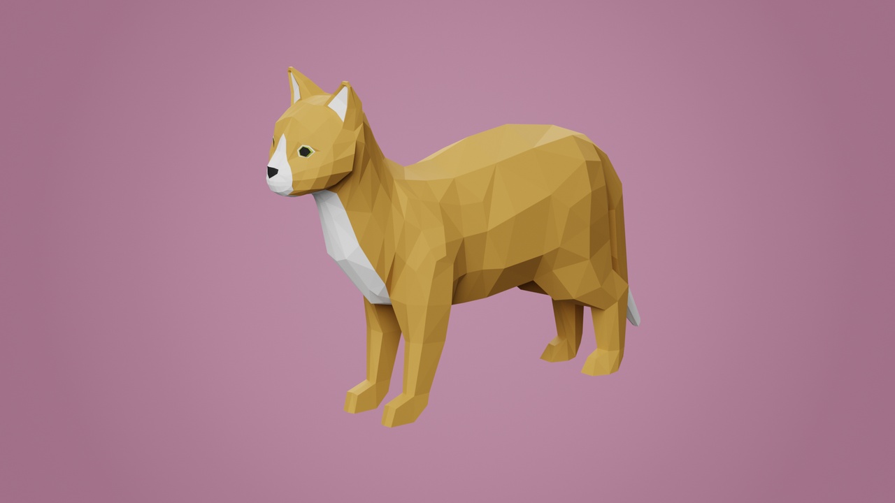 Media 1 for listing Stylized lowpoly CAT