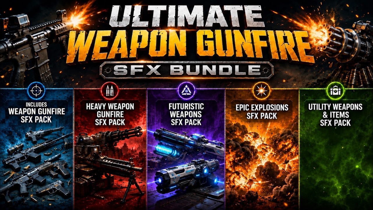 Media 1 for listing Ultimate Weapon Gunfire SFX Bundle