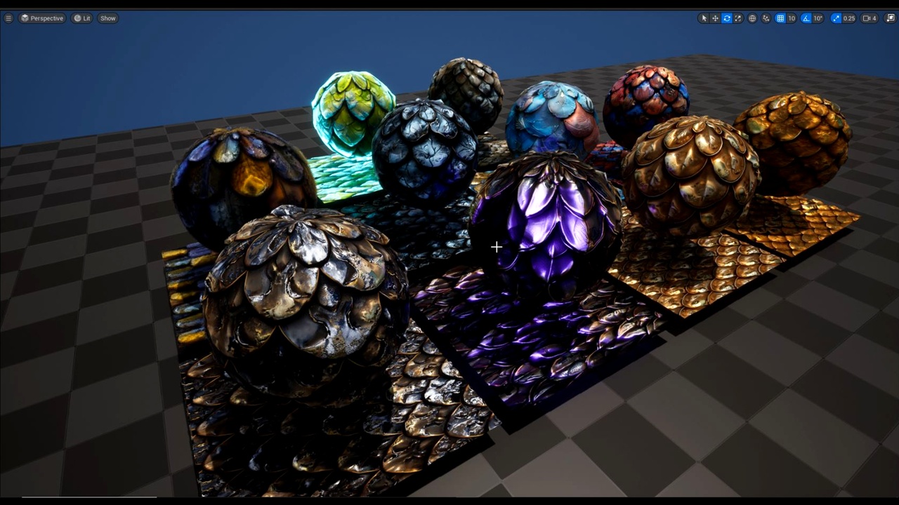 商品 Dragon Skin Material2 PBR 4K 的媒体 1