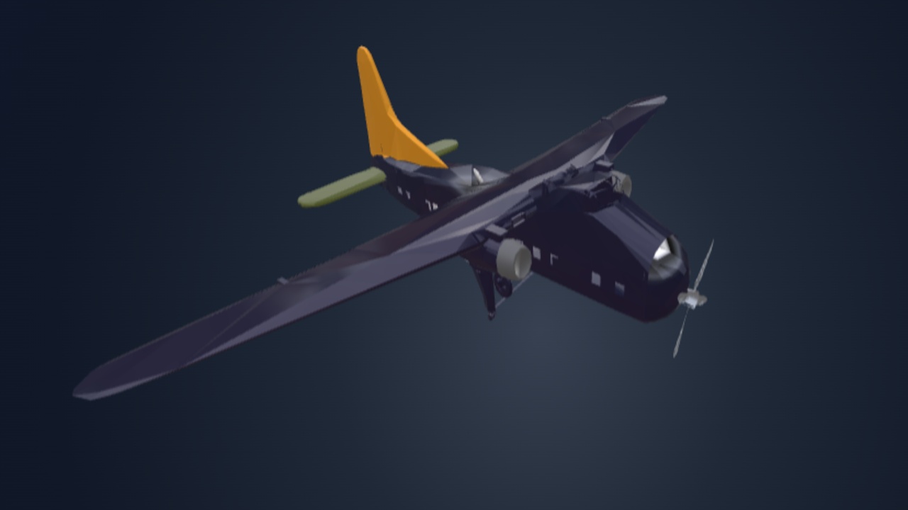 Media 1 for listing Stylized Low-Poly Utility Aircraft - BRTLMK32